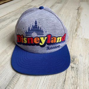 NWT Disneyland Jersey Knit Adult Cap Hat Snapback Unisex Fit Multicolor